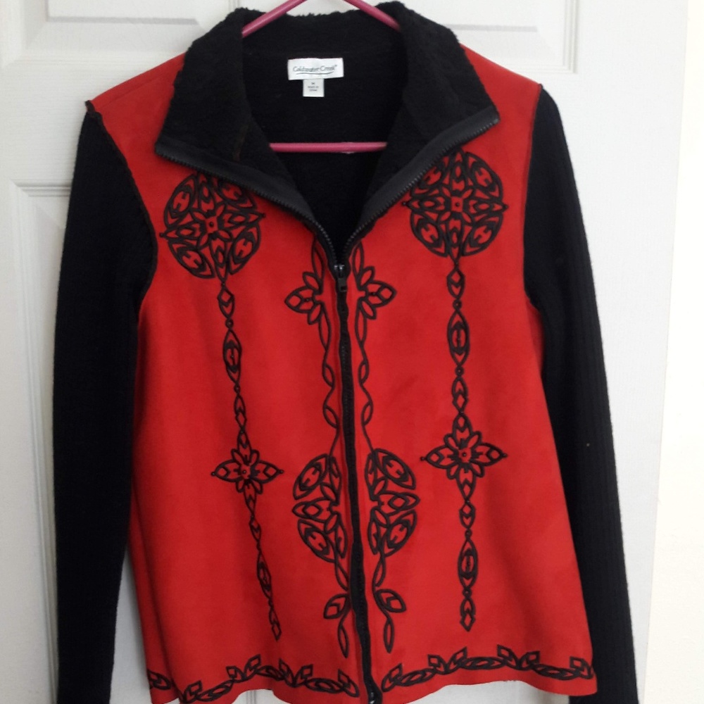 Black and Red Zip Jacket